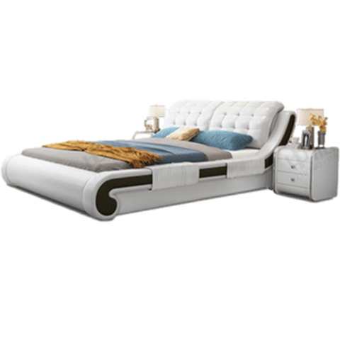 中派 现代简约皮床