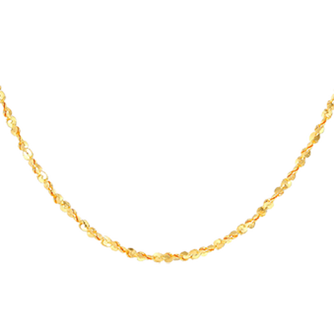 潮宏基 足金满天星项链