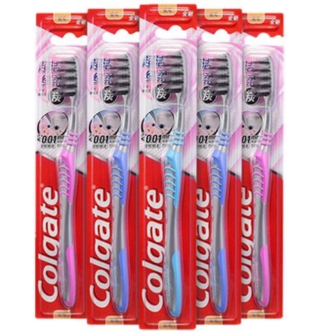 高露洁 备长炭软毛牙刷