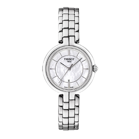 天梭 时尚简约钢带手表