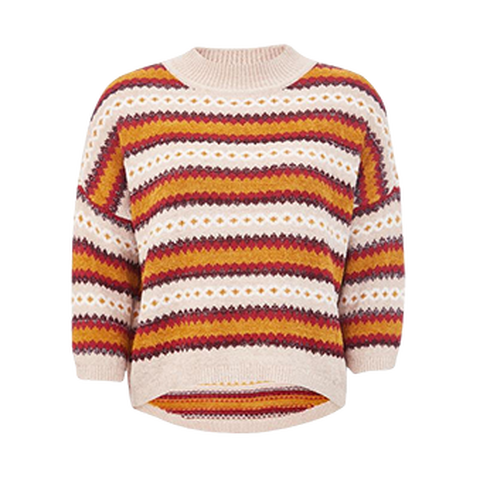 VEROMODA拼接宽松针织衫