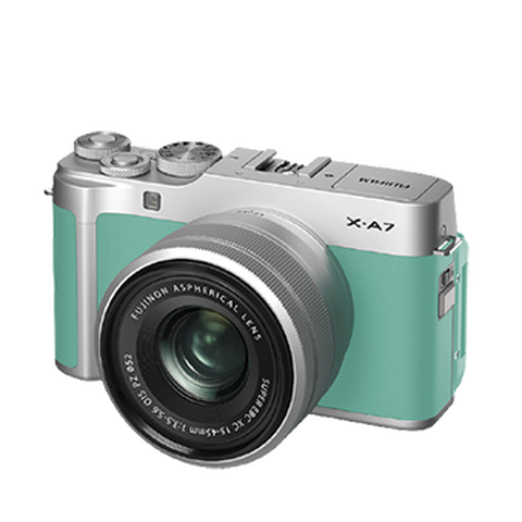 富士 薄荷绿微单相机