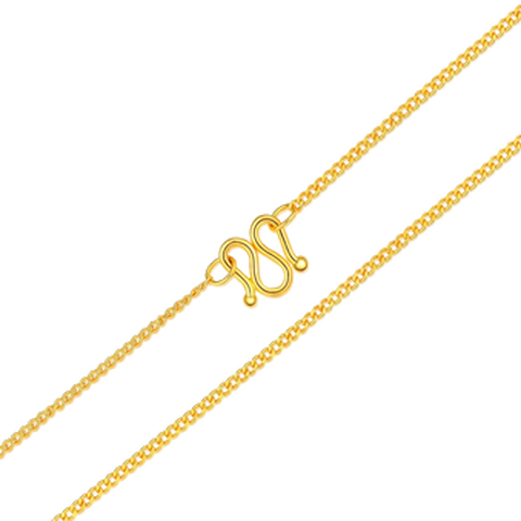 潮宏基 黄金锁骨项链