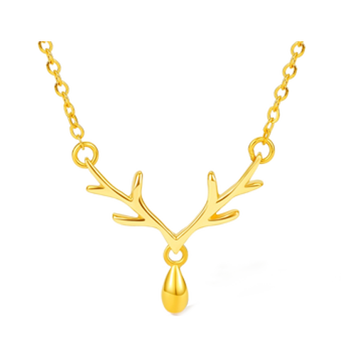 周大生 黄金小鹿项链