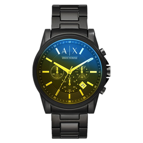 阿玛尼钢带炫彩手表