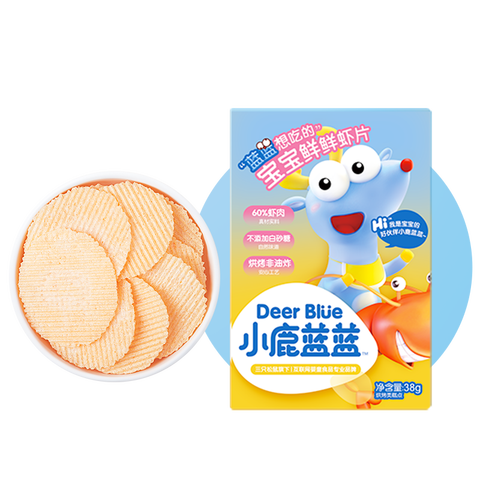 小鹿蓝蓝 儿童虾片