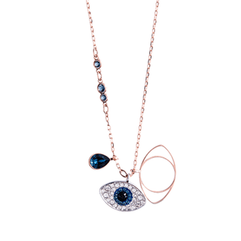 施华洛世奇 玫瑰金项链