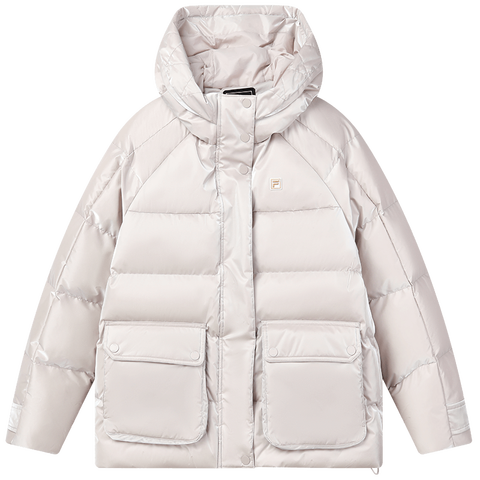 FILA 彩云粉休闲羽绒服