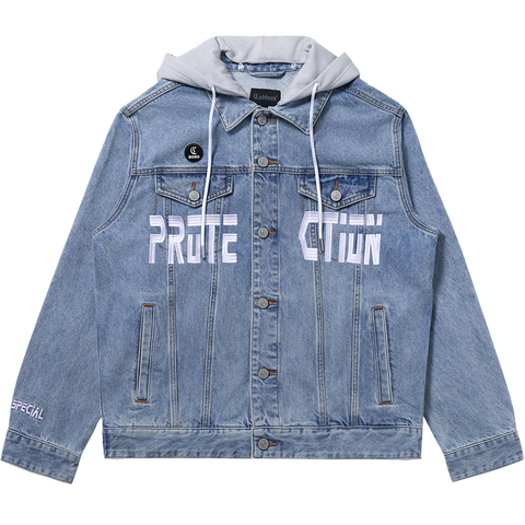 卡宾水洗蓝色夹克