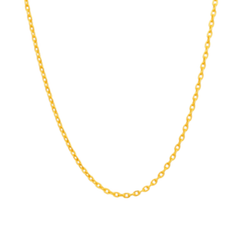 菜百首饰 简约黄金项链