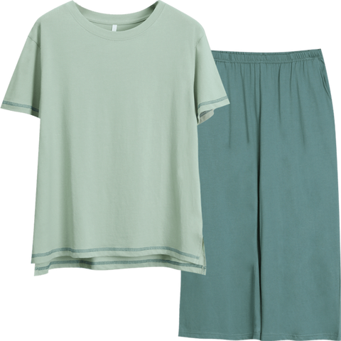 红豆居家短袖短裤套装