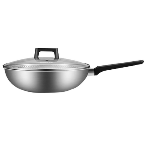 九阳 不锈钢防粘炒锅