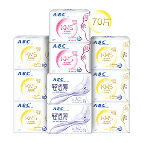 ABC 纤薄棉柔卫生巾