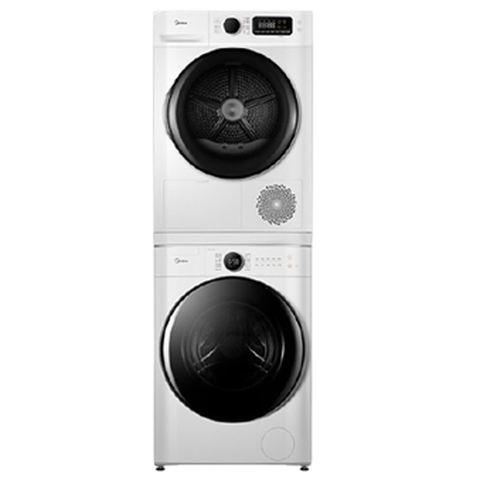 美的 大容量洗烘套装