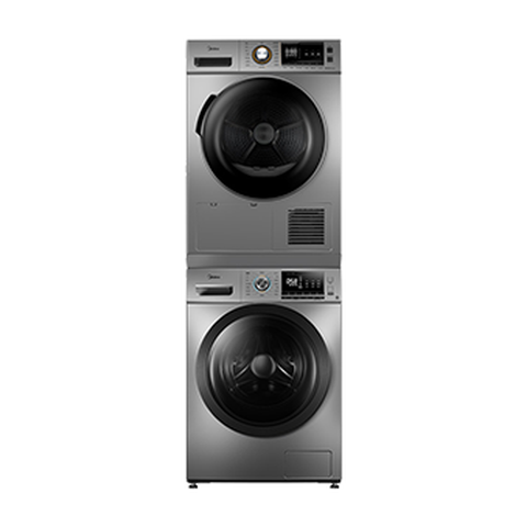 美的 低噪变频洗烘套装