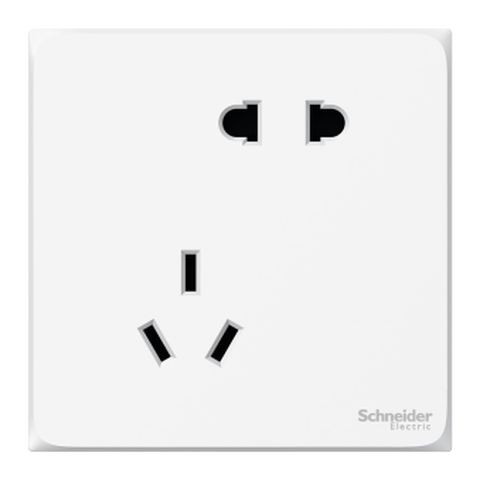 施耐德 防触电五孔插座