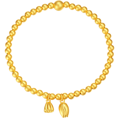 潮宏基 两世欢黄金手链