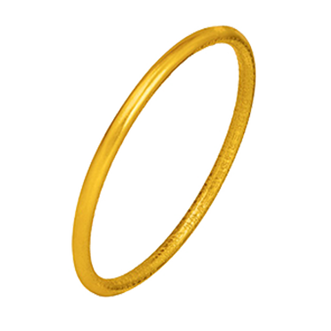 京工美作古法黄金手镯