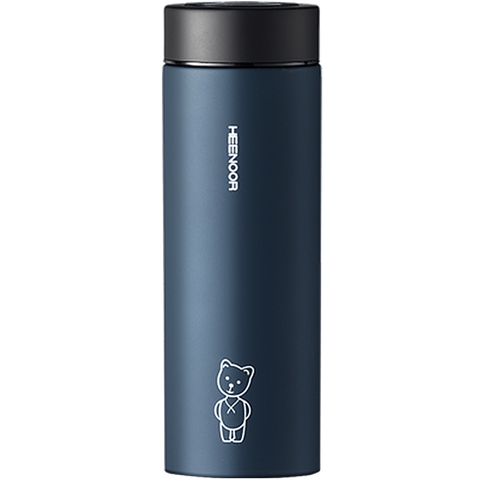 希诺 简约带茶隔保温杯