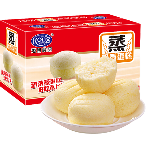 港荣奶香口味蒸蛋糕