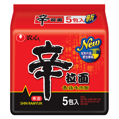 农心 香菇牛肉味辛拉面