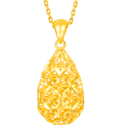 菜百首饰黄金吊坠