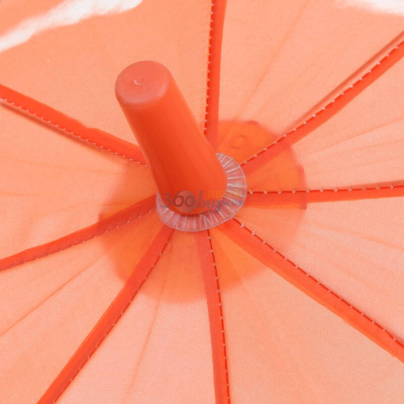 宝丽姿直杆涤素转印喜羊羊自开童伞195e桔红色
