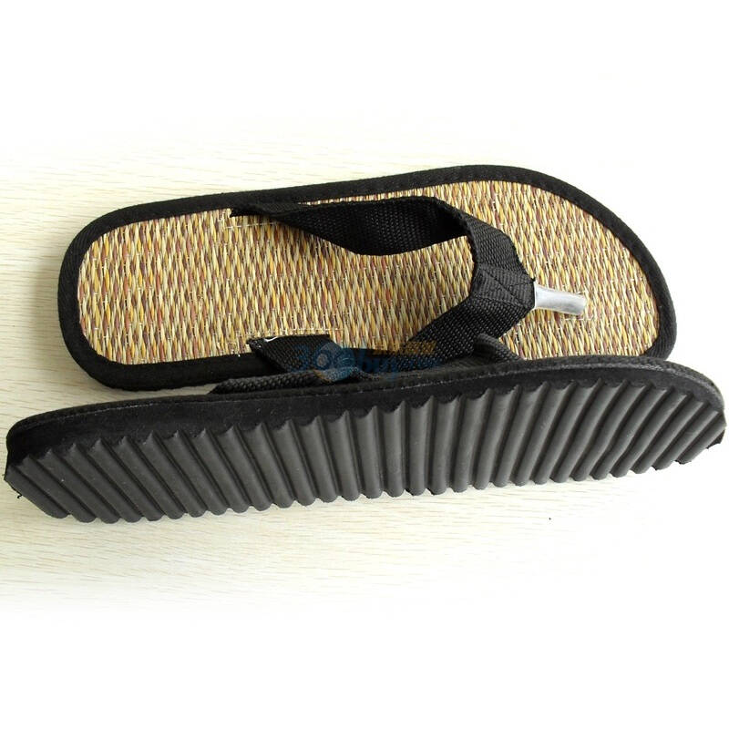 外贸时尚休闲草拖鞋黑色40-41码