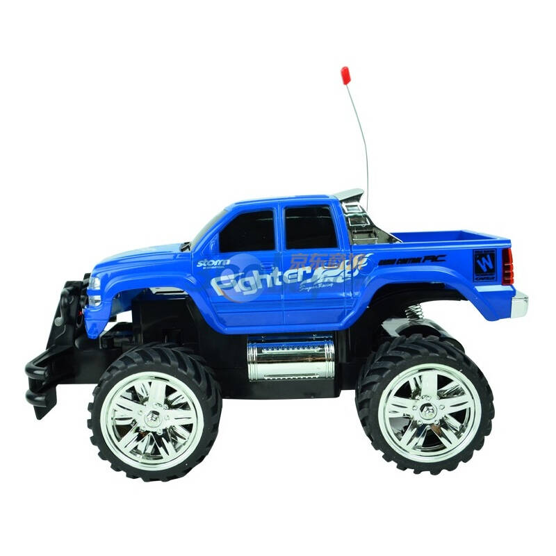 环奇523-10越野皮卡遥控玩具车 充电版蓝色