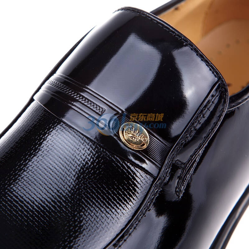 cartelo卡帝乐鳄鱼2011年新款男式牛皮商务休闲鞋11a511023黑色42码