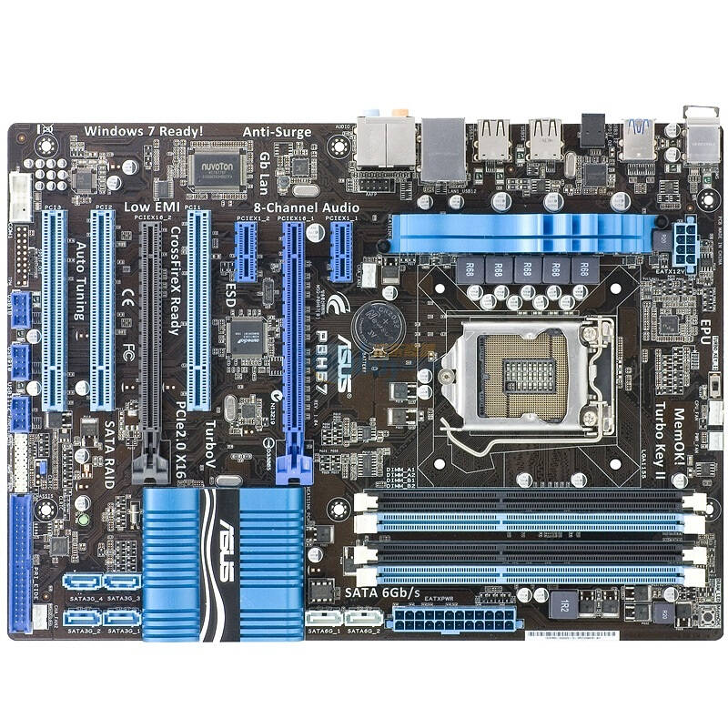华硕(asus) p8h67 (rev 3.0) 主板(intel h67/lga 1155) 自营