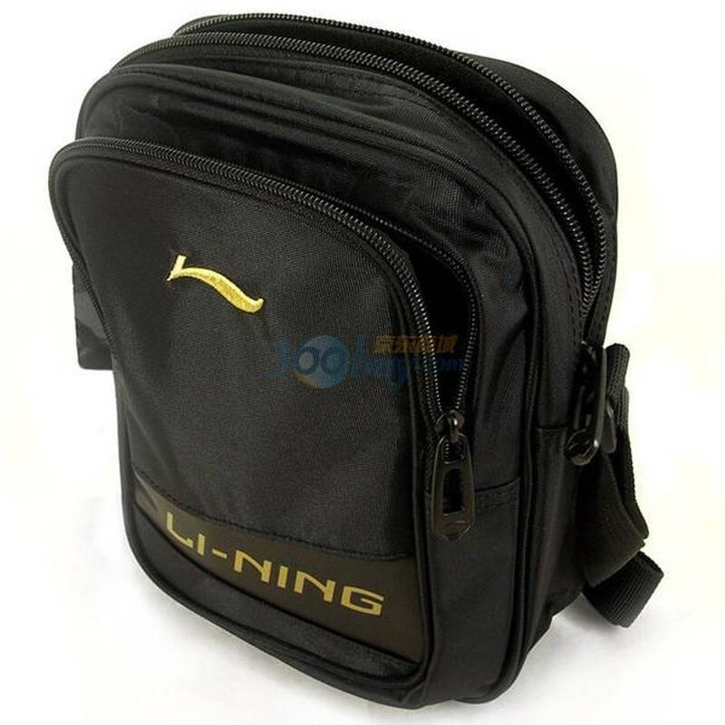 李宁时尚运动单肩斜挎包abdd034-1000黑