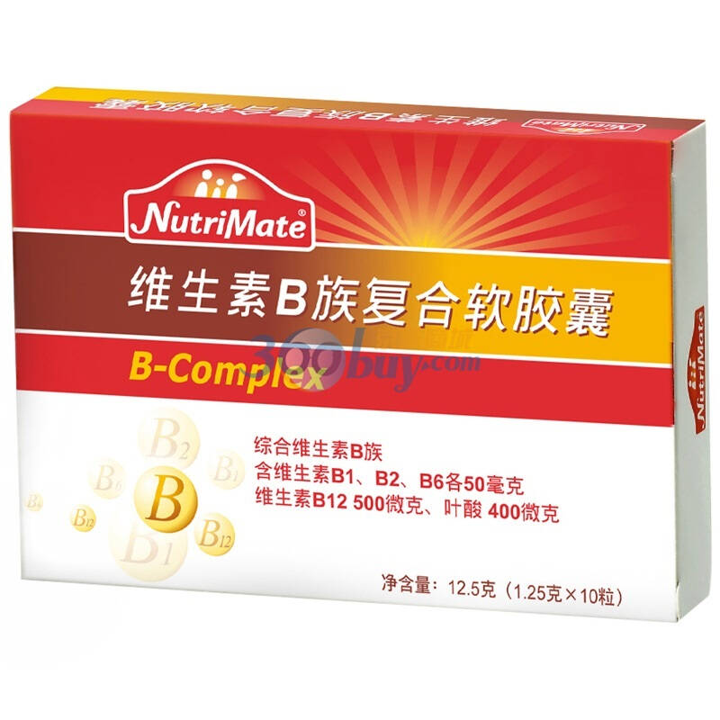nutrimate你滋美得维生素b复合软胶囊1.25克*10粒