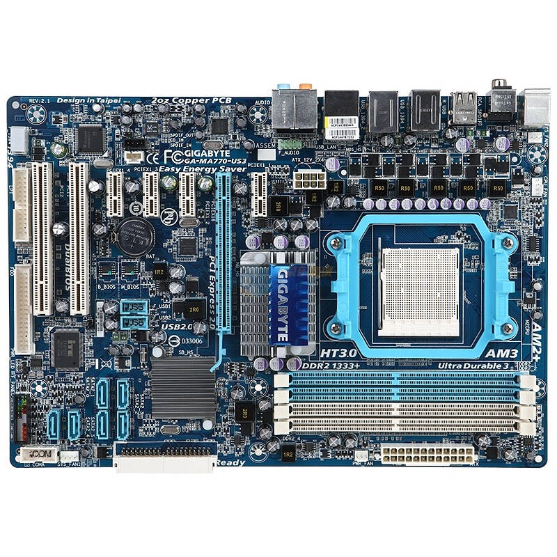 技嘉(gigabit)ga-ma770-us3 主板rev2.1(amd 770/am3,am2  / am2)