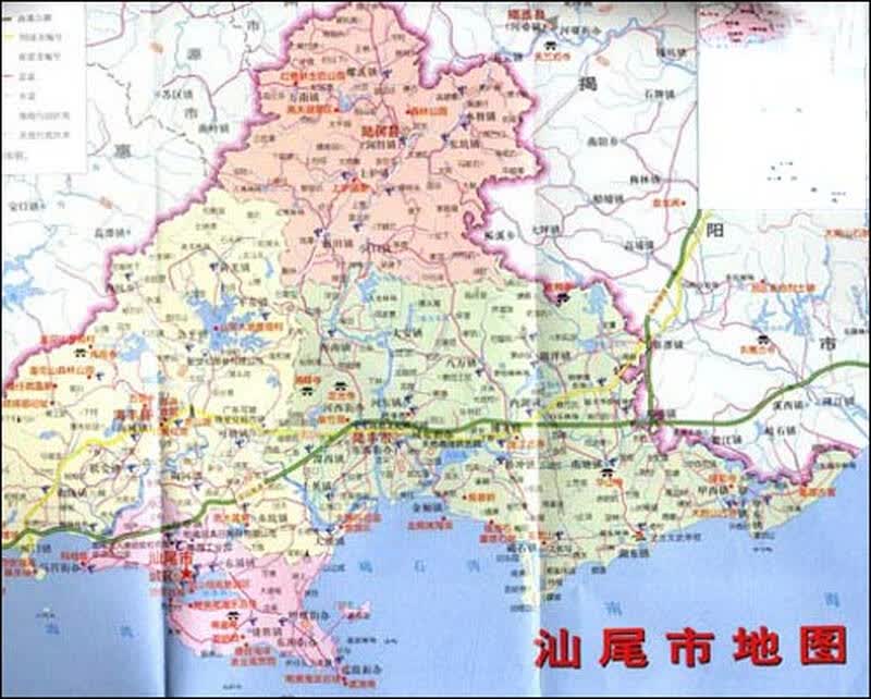 汕尾地图-千图网