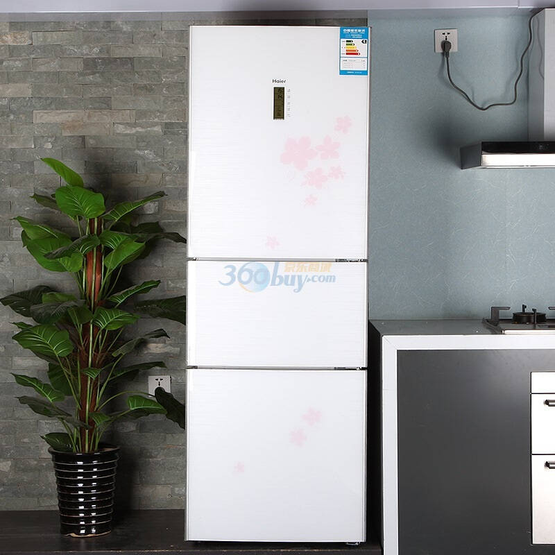 自营 海尔(haier)bcd-268wbcs 268升 三门风冷冰箱(白色)