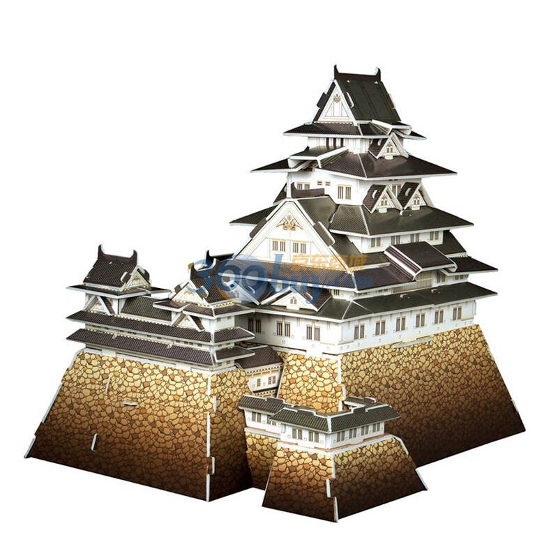 cubicfun乐立方 积木拼插玩具 3d立体拼图日本姬路城六星mc099h