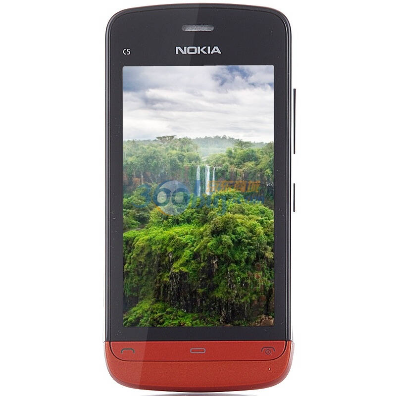 诺基亚(nokia)c5-06 gsm手机(黑橙色)