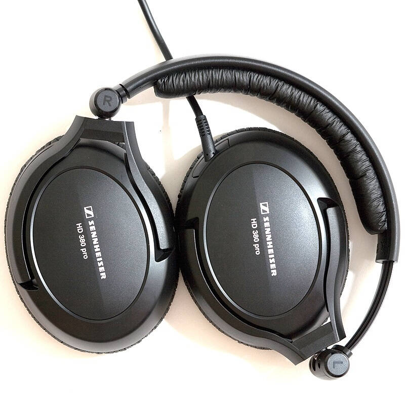 森海塞尔(sennheiser) hd380 pro 头戴式专业监听耳机 可折叠 黑色