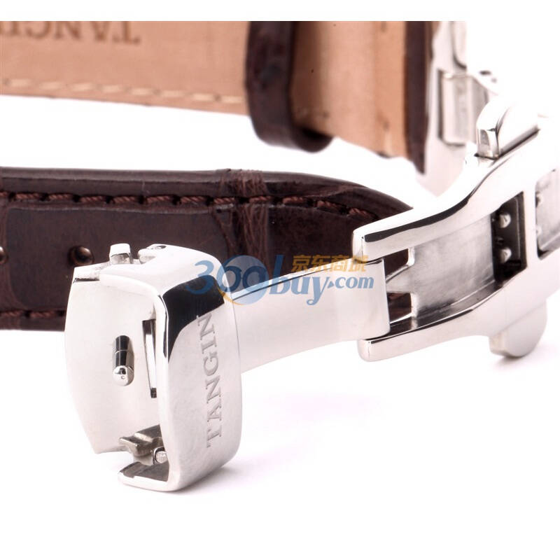 天骏tangin18k金单日历机械机芯女腕表t8005lywjsb