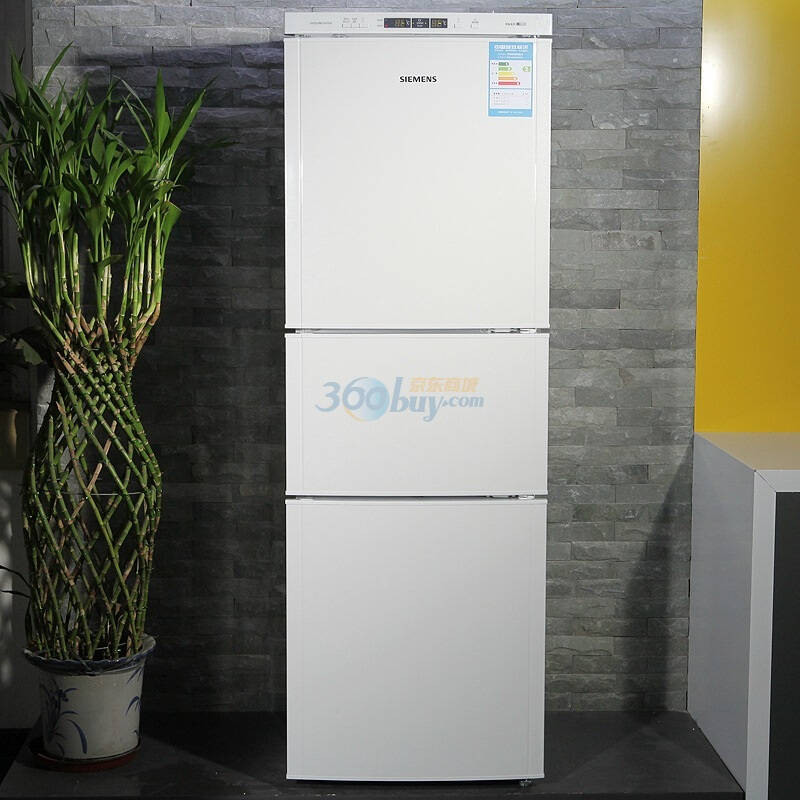 西门子(siemens) kk22f66ti 218升 三门冰箱(白色) - 京东