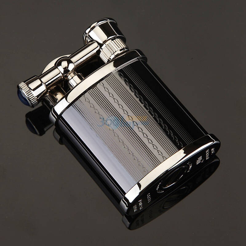 胜利win打火机黑冰-深雕交织纹17705-2bk经典棉油火石机