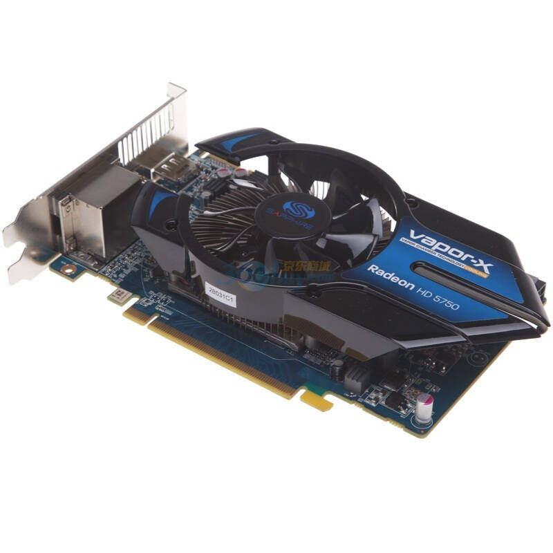 蓝宝石(sapphire)hd5750 1g vapor-x 710/4640 1024/128位 gddr5 pci