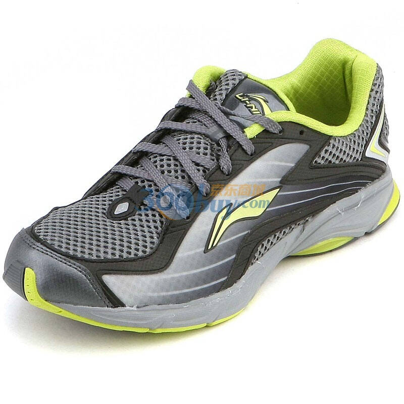 李宁li-ning跑步系列男轻质跑鞋arbf011-4冷灰10c/黑8.