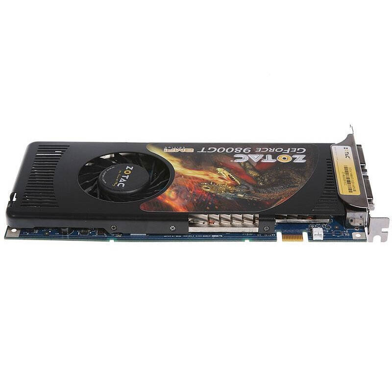 索泰(zotac) n9800gt-512d3 amp公版 700/2000 512m/256位 ddr3 pci-e