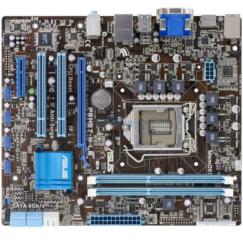 华硕(asus)p8h67-m le (rev 3.0) 主板(intel h67/lga 1155) 自营