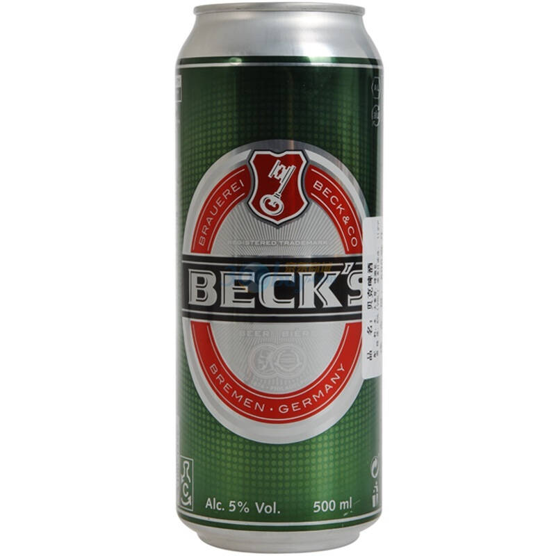 becks贝克啤酒整箱装500ml*24听/箱