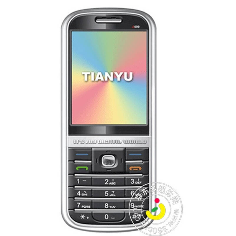 天语(tianyu)a699 gsm手机 (黑银色)