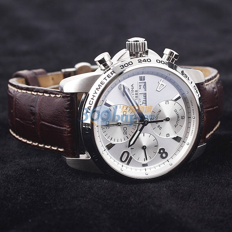 雪铁纳ds podium valjoux系列机械大日历星期显示男士计时码表机芯c