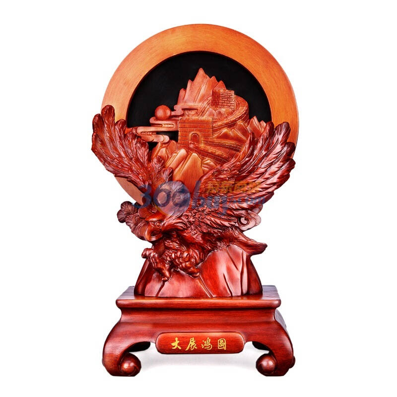 吉祥坊 大展宏图炭雕摆件送领导公司开业商务礼品td192m 京东自营